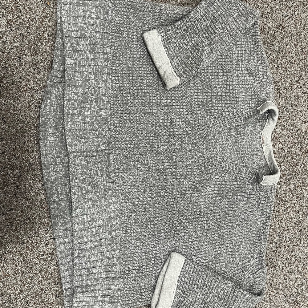 Gray Textured Sweater